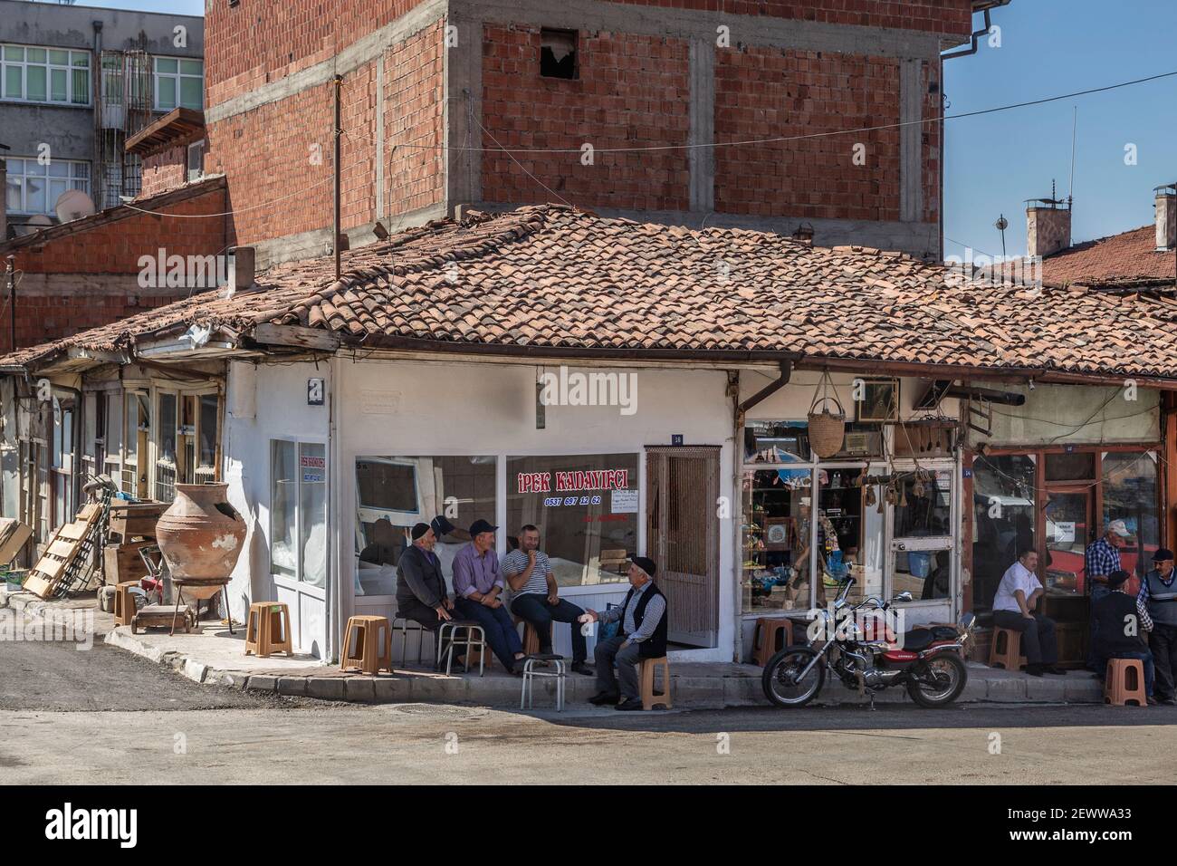 Turquía, la arquitectura civil de las casas históricas en la ciudad de Tokat ... Foto de stock