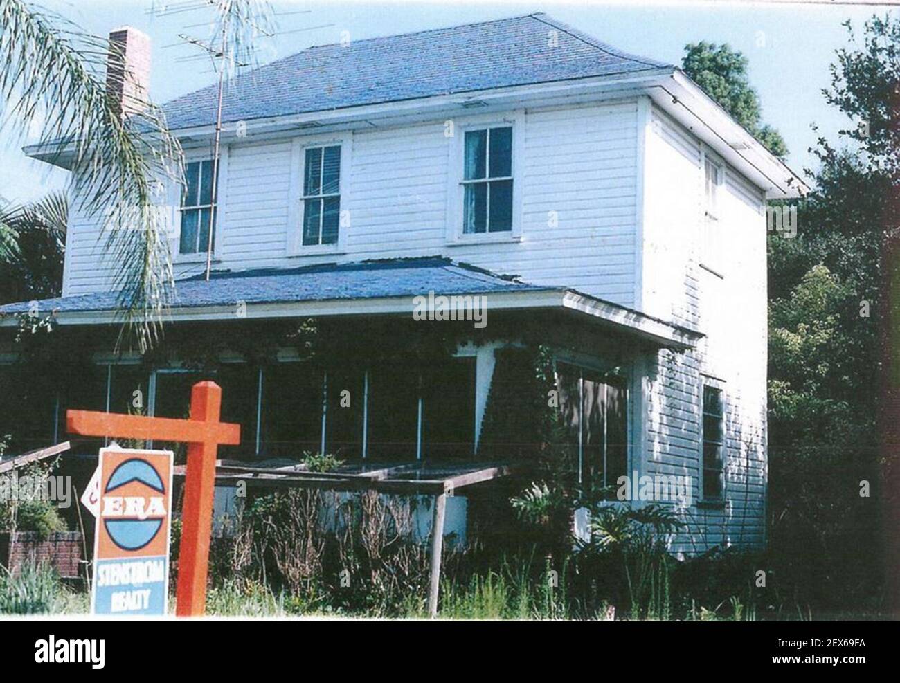 Escena del crimen del asesinato de Pamela Cahanes en 1984, que fue encontrado estrangulado a la muerte junto a esta casa de Sanford. (Foto de Elieen Holliday/Orlando Sentinel/TNS) *** por favor use crédito del campo de crédito *** Foto de stock