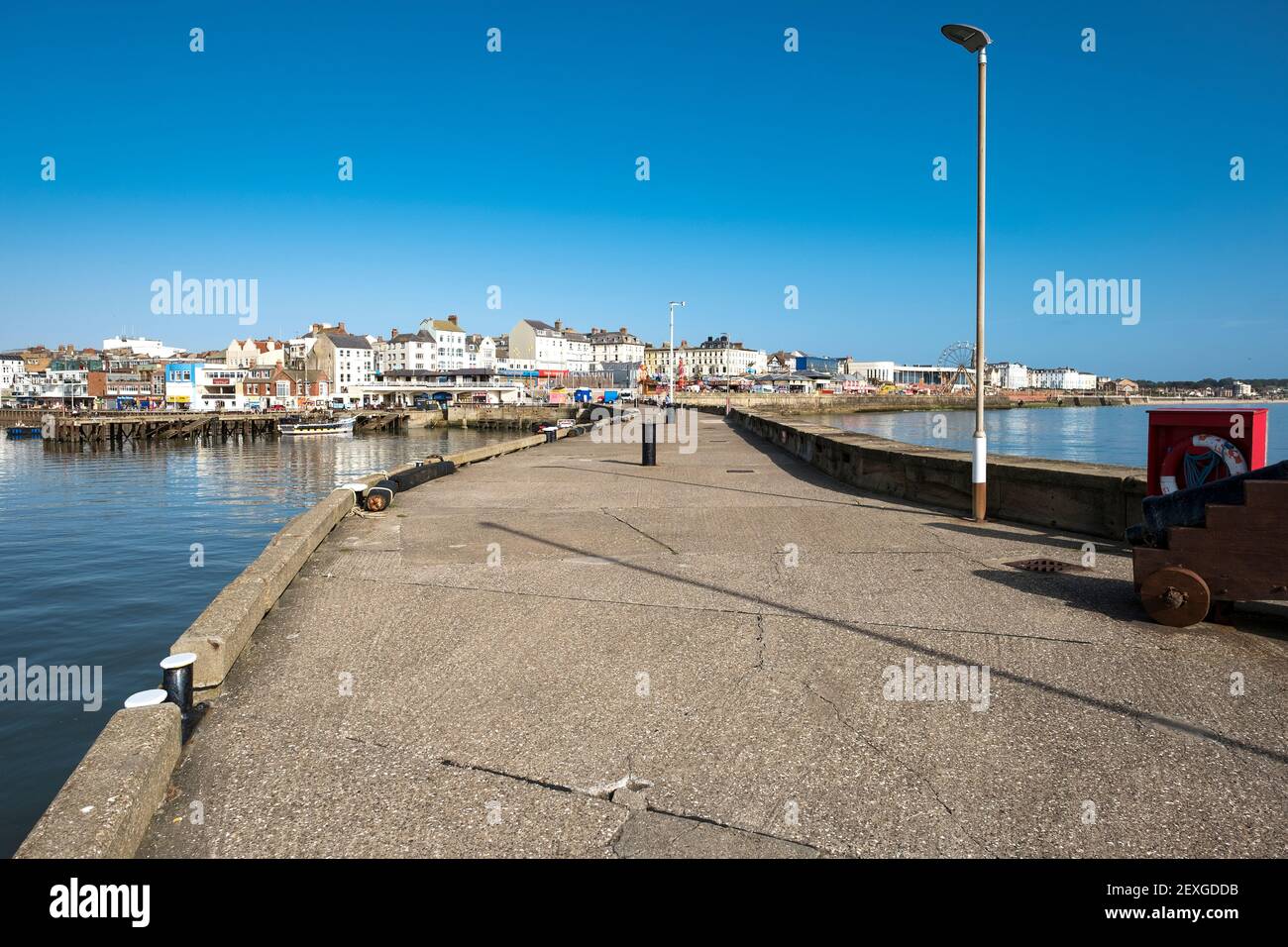 Escena del puerto en Bridlington, Reino Unido Foto de stock