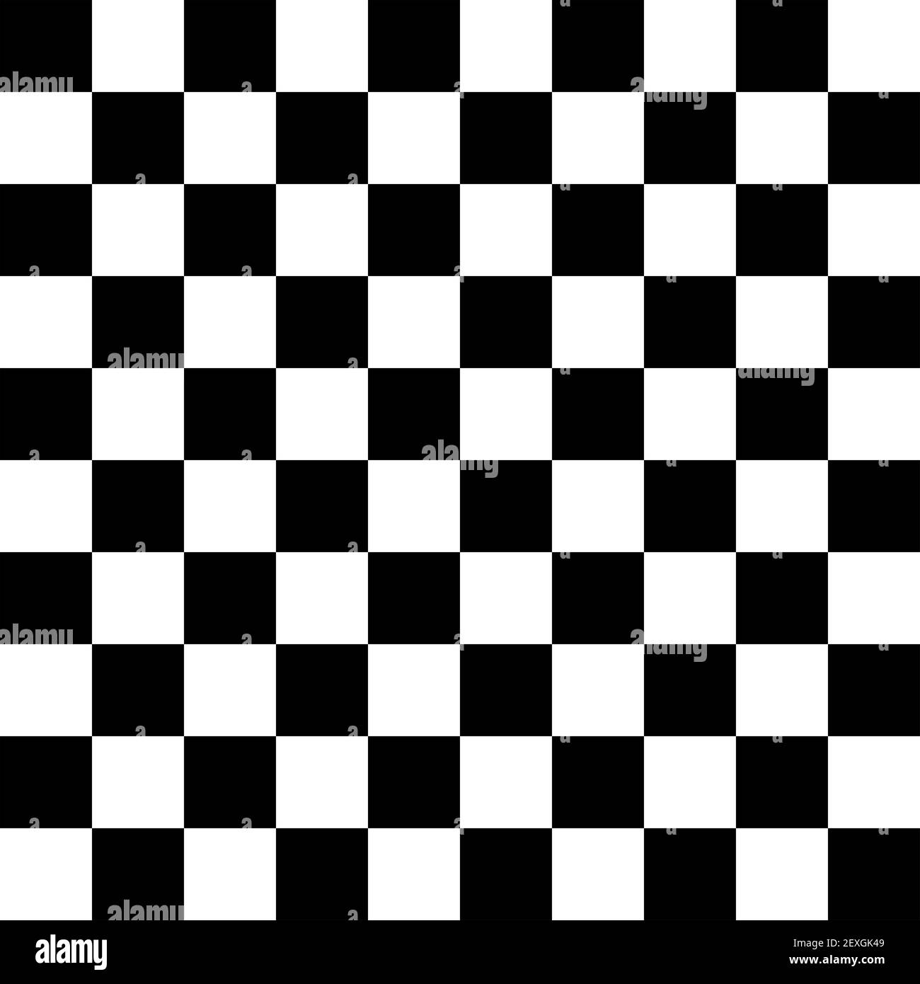 Negro liso y cuadrado blanco patrón de cuadros Foto de stock
