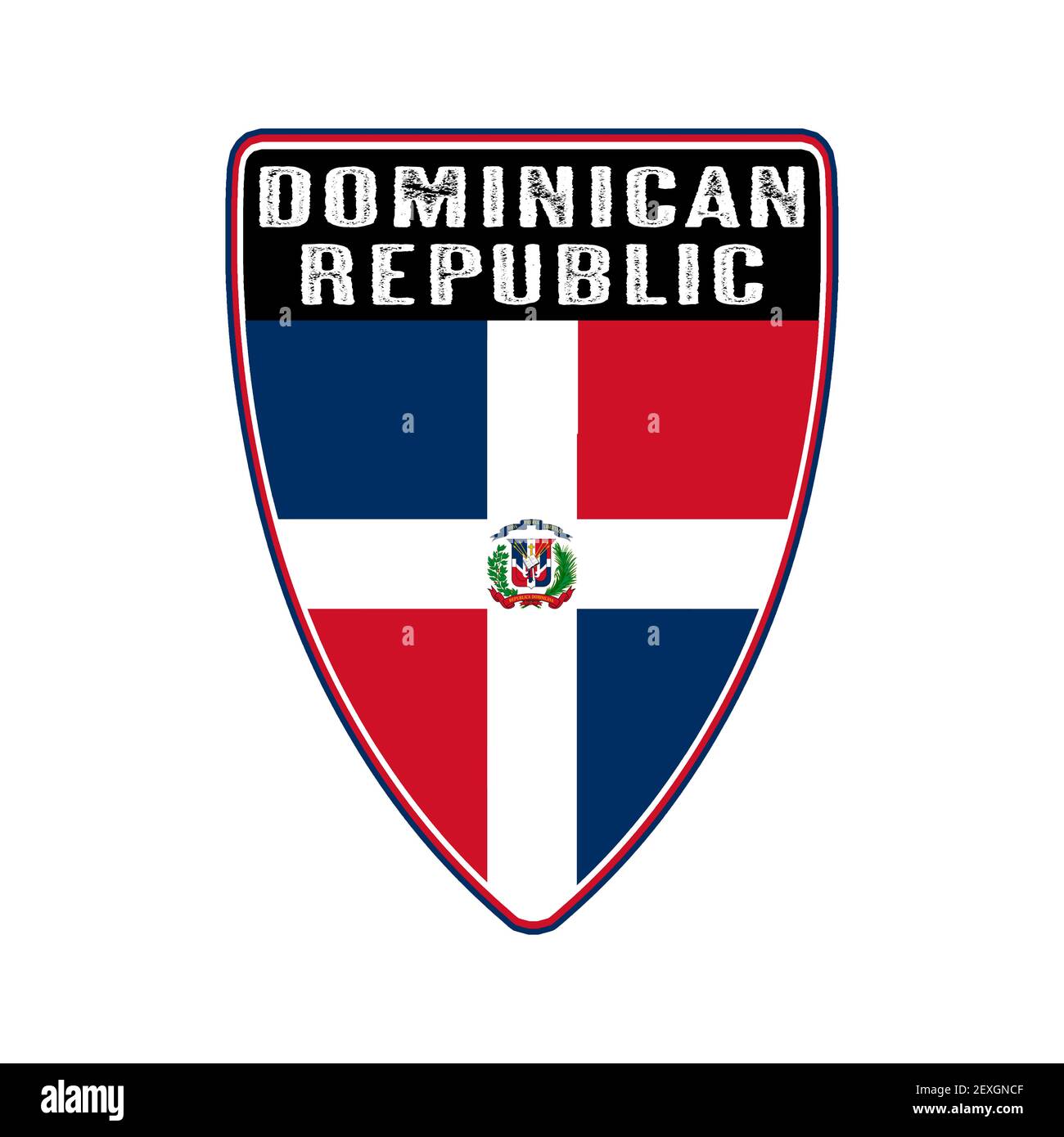 Escudo de la bandera dominicana Imágenes recortadas de stock - Alamy