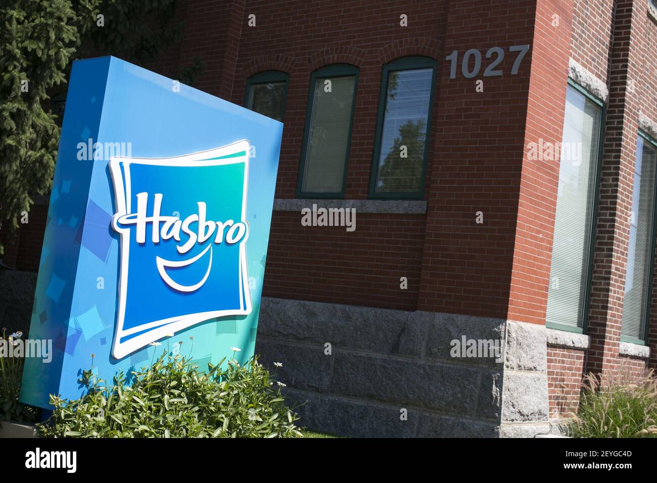La sede de Hasbro Toys en Pawtucket, Rhode Island el 25 de agosto de 2013.  La compañía conocida por juguetes icónicos como el Sr. Potato Head es  también la compañía matriz de