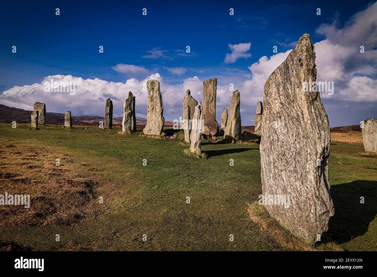 Piedras de Callanish en la Isla de Lewis Foto de stock