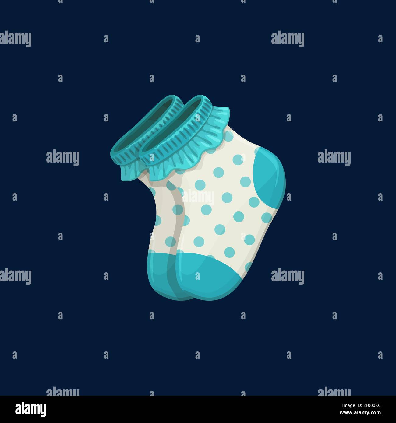 Botín bebés calcetines cortos y suaves bootees aislados. Botines blanco  vector en puntos azules, calzado infantil en diseño realista. Calcetines,  botín o botín Imagen Vector de stock - Alamy