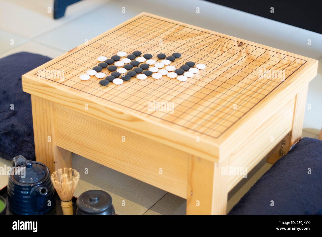 Contratista privado Hermanos Juego de mesa Go Table Japonés Chino Asiático tradicional juego de  estrategia Fotografía de stock - Alamy