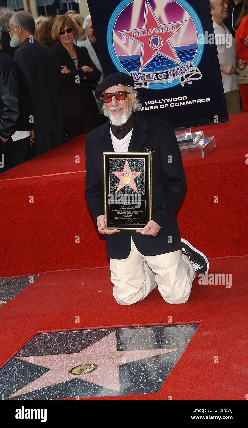 6 Abril 2006 - Hollywood, California - Lou Adler. El Paseo de la Fama