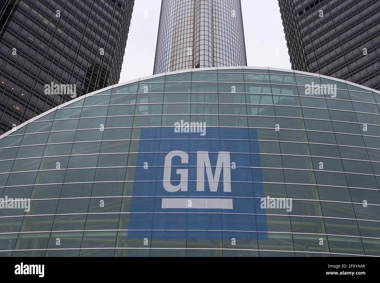 13 de noviembre de 2008 - Detroit, Michigan - General Motors World Headquarters. Crédito de la Foto: Kristoffer Tripplaar/ Sipa Press/0811171435 Foto de stock