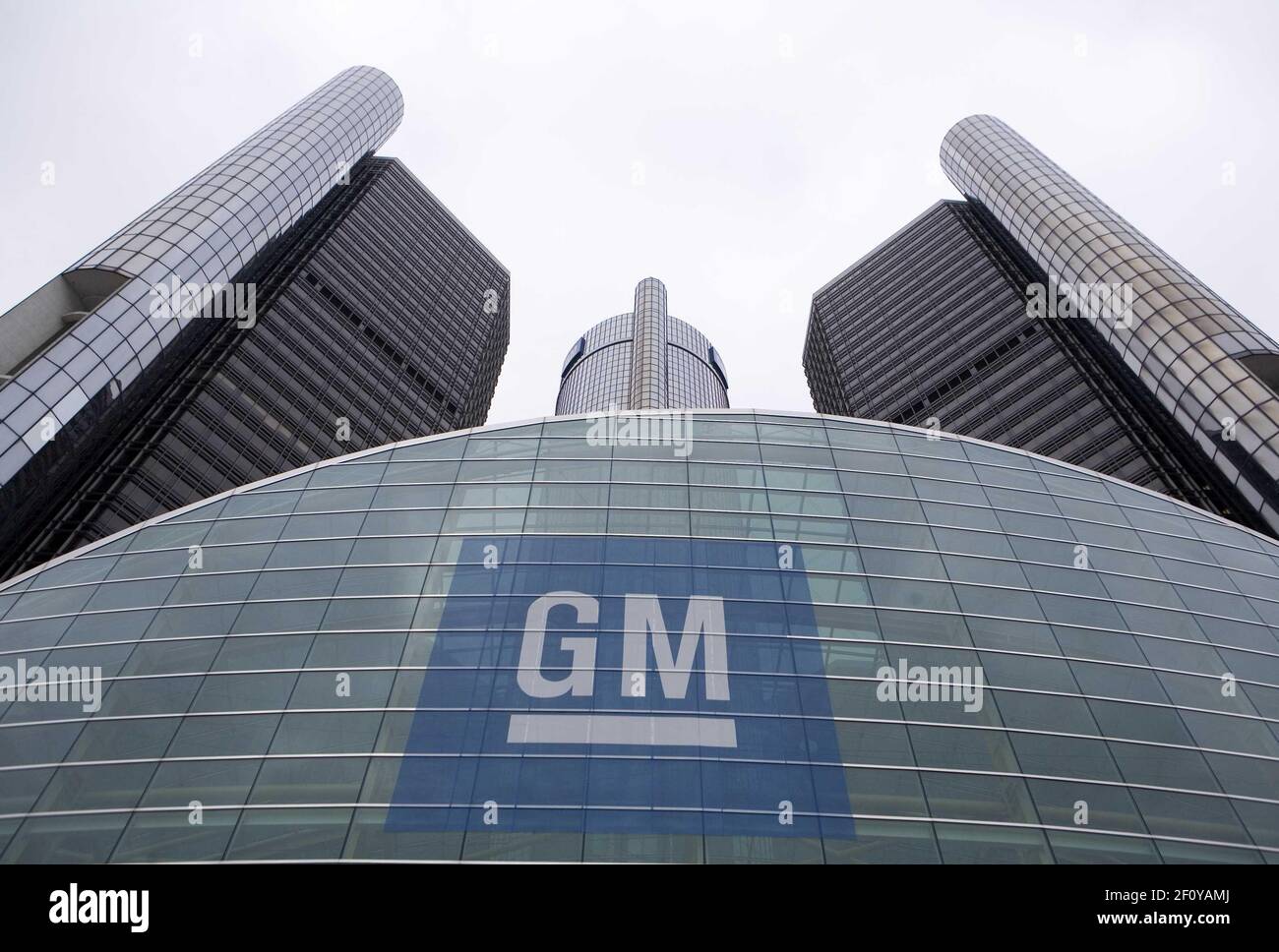 13 de noviembre de 2008 - Detroit, Michigan - General Motors World Headquarters. Crédito de la Foto: Kristoffer Tripplaar/ Sipa Press/0811171430 Foto de stock