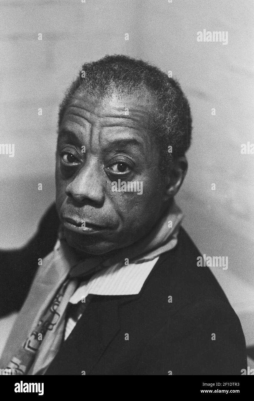 Abril de 1985; Burlington, VT, EE.UU.; Retrato del autor James Baldwin. Crédito obligatorio: Jym Wilson-USA TODAY (Foto de Jym Wilson-USA Today Network/USA Today Network/Sipa USA) Foto de stock