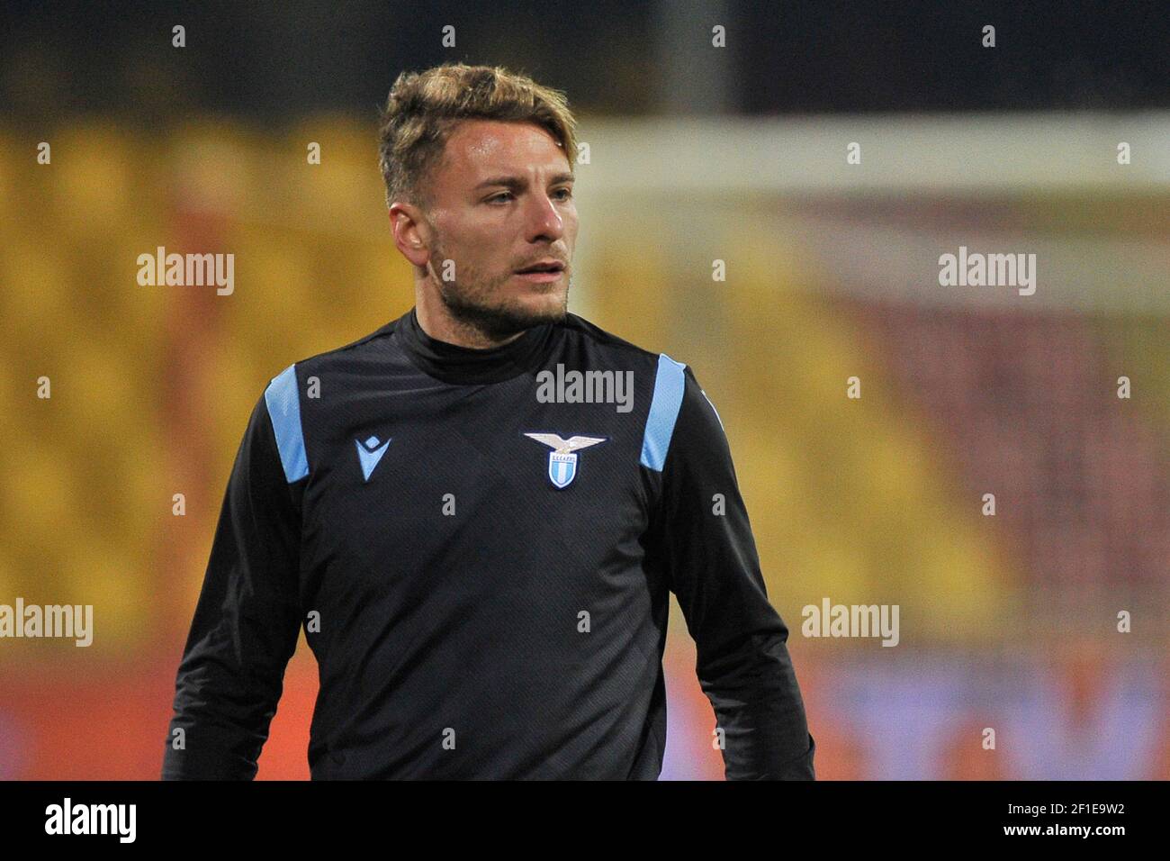 Ciro immobile jugador de Lazio, durante el partido de la serie un campeonato entre Benevento vs Lazio, resultado final 1-1, partido jugado en el Fotografía de stock - Alamy
