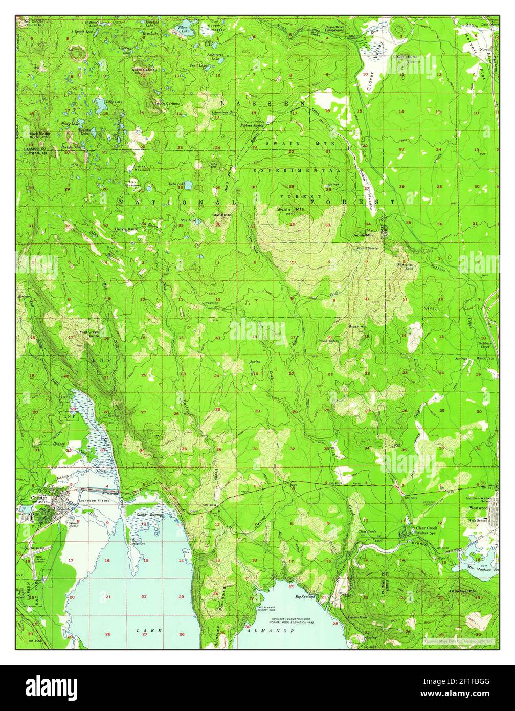 Mapa de chester california fotografías e imágenes de alta resolución