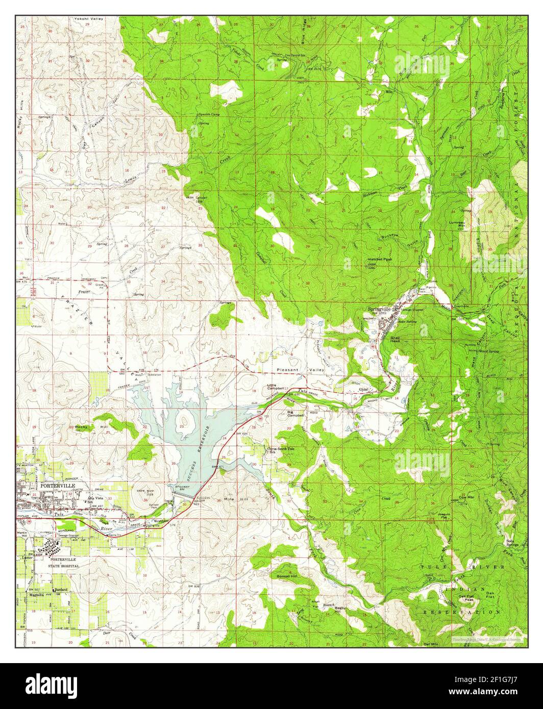Mapa de springville fotografías e imágenes de alta resolución Alamy