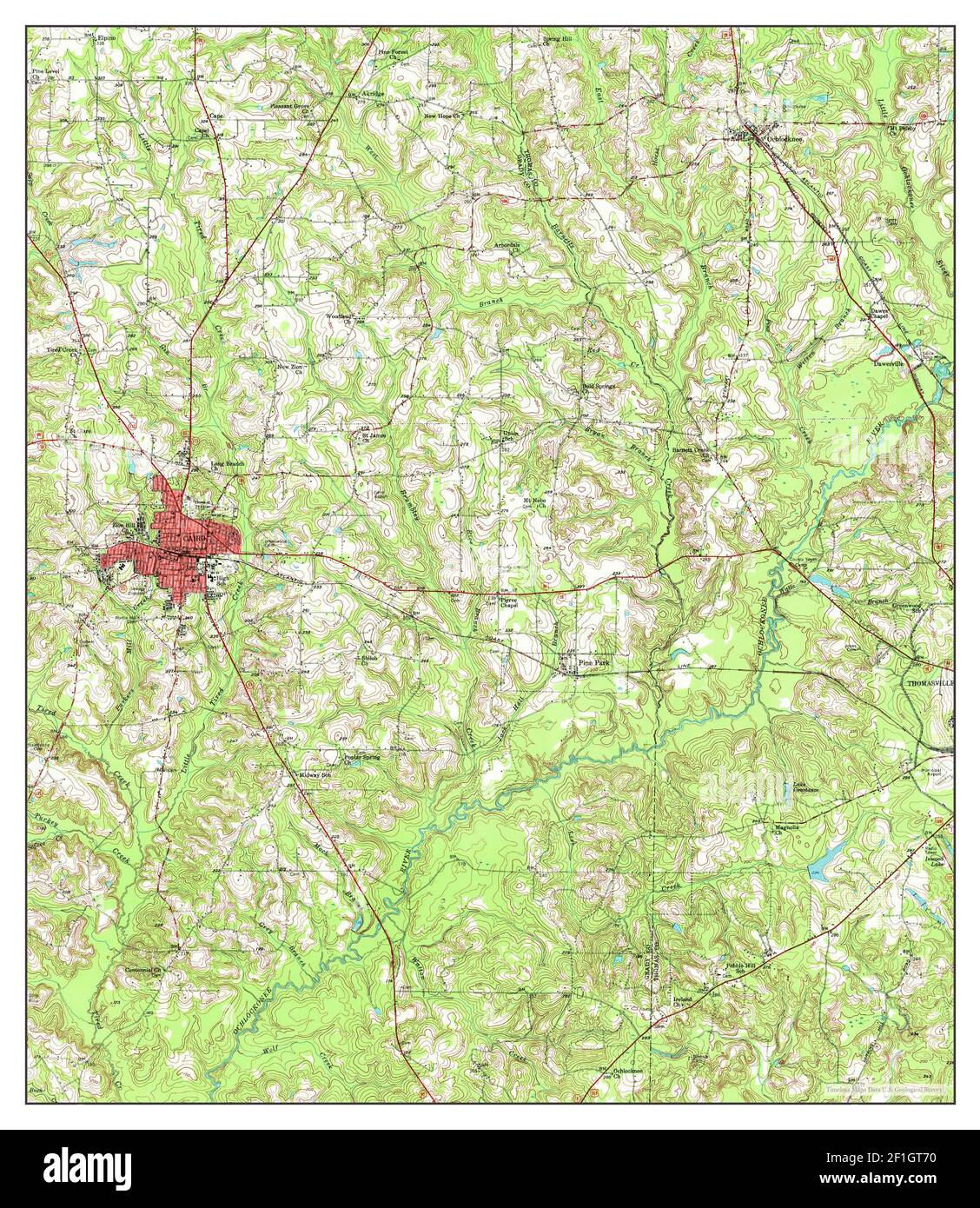 Mapa de el cairo georgia Imágenes recortadas de stock - Alamy