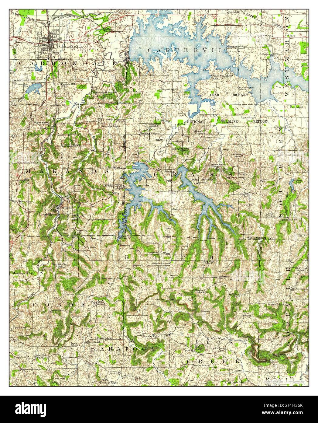 Mapa de carbondale illinois fotografías e imágenes de alta resolución