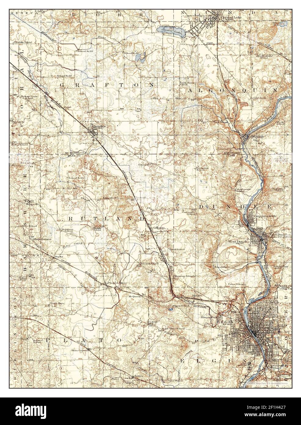 Mapa de elgin illinois Imágenes recortadas de stock Alamy
