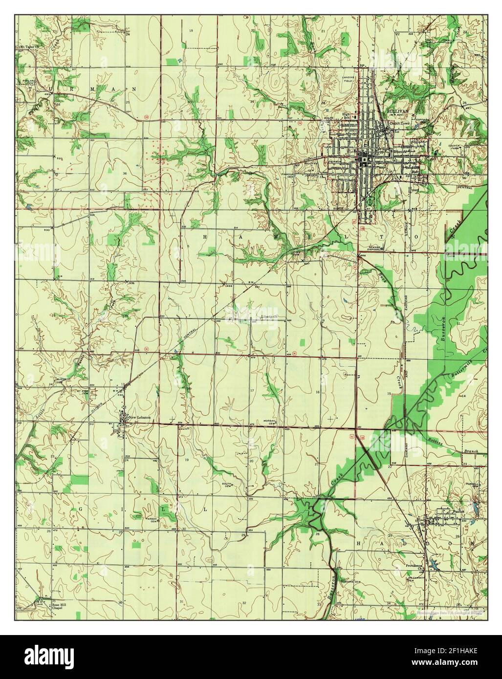 Mapa de sullivan indiana fotografías e imágenes de alta resolución Alamy