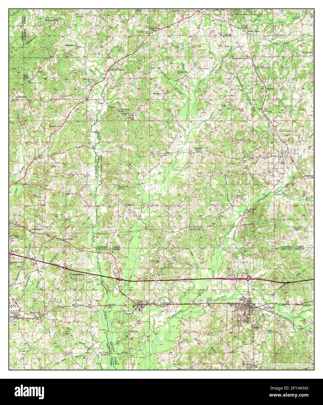 Mapa de gibsland Imágenes recortadas de stock Alamy