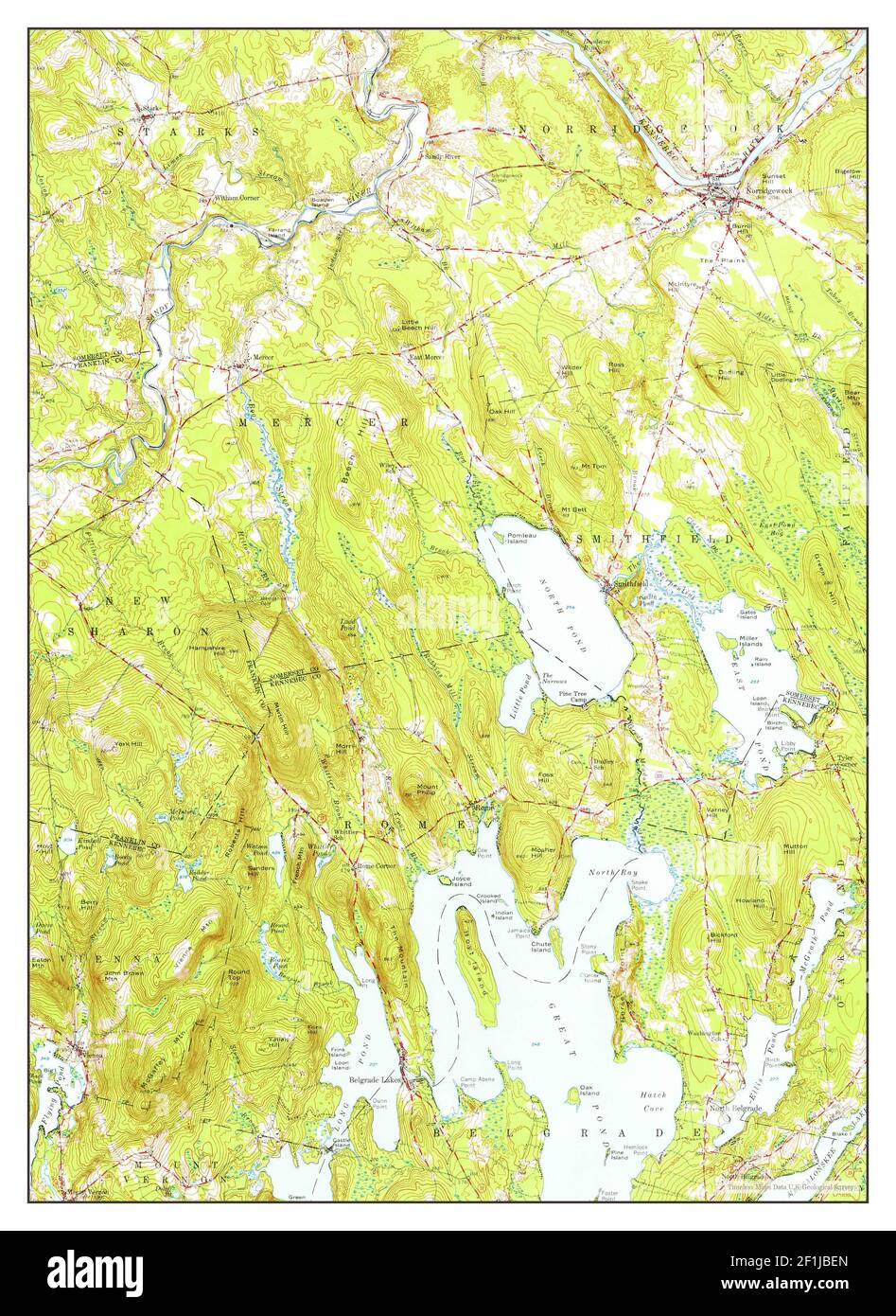 Mapa de norridgewock fotografías e imágenes de alta resolución Alamy