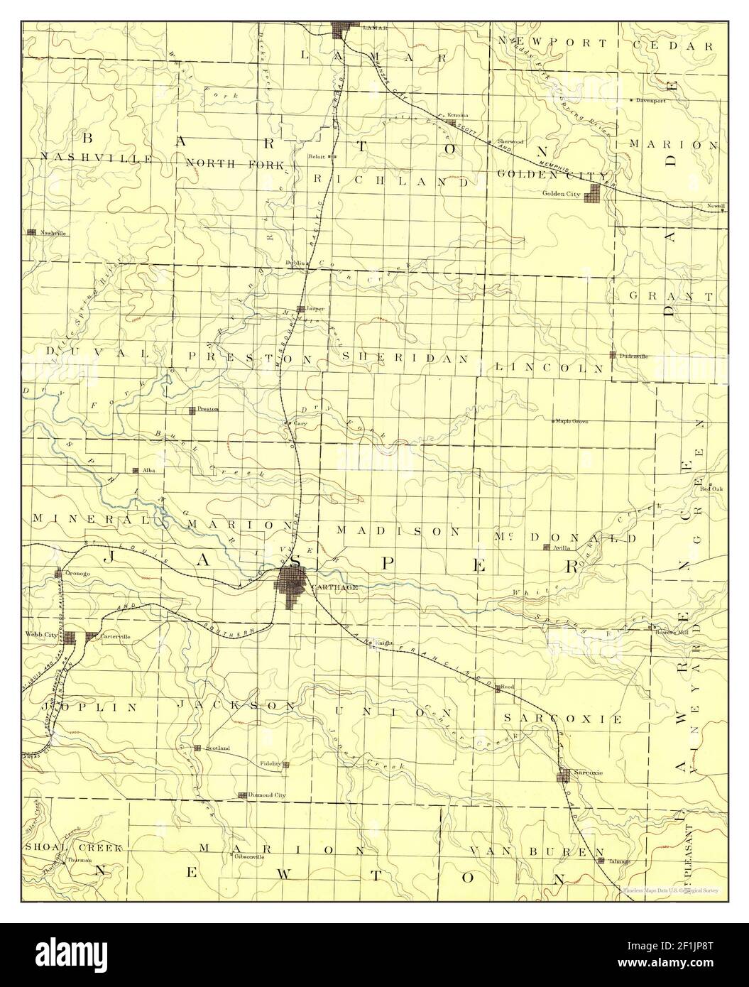 Mapa de carthage missouri fotografías e imágenes de alta resolución Alamy