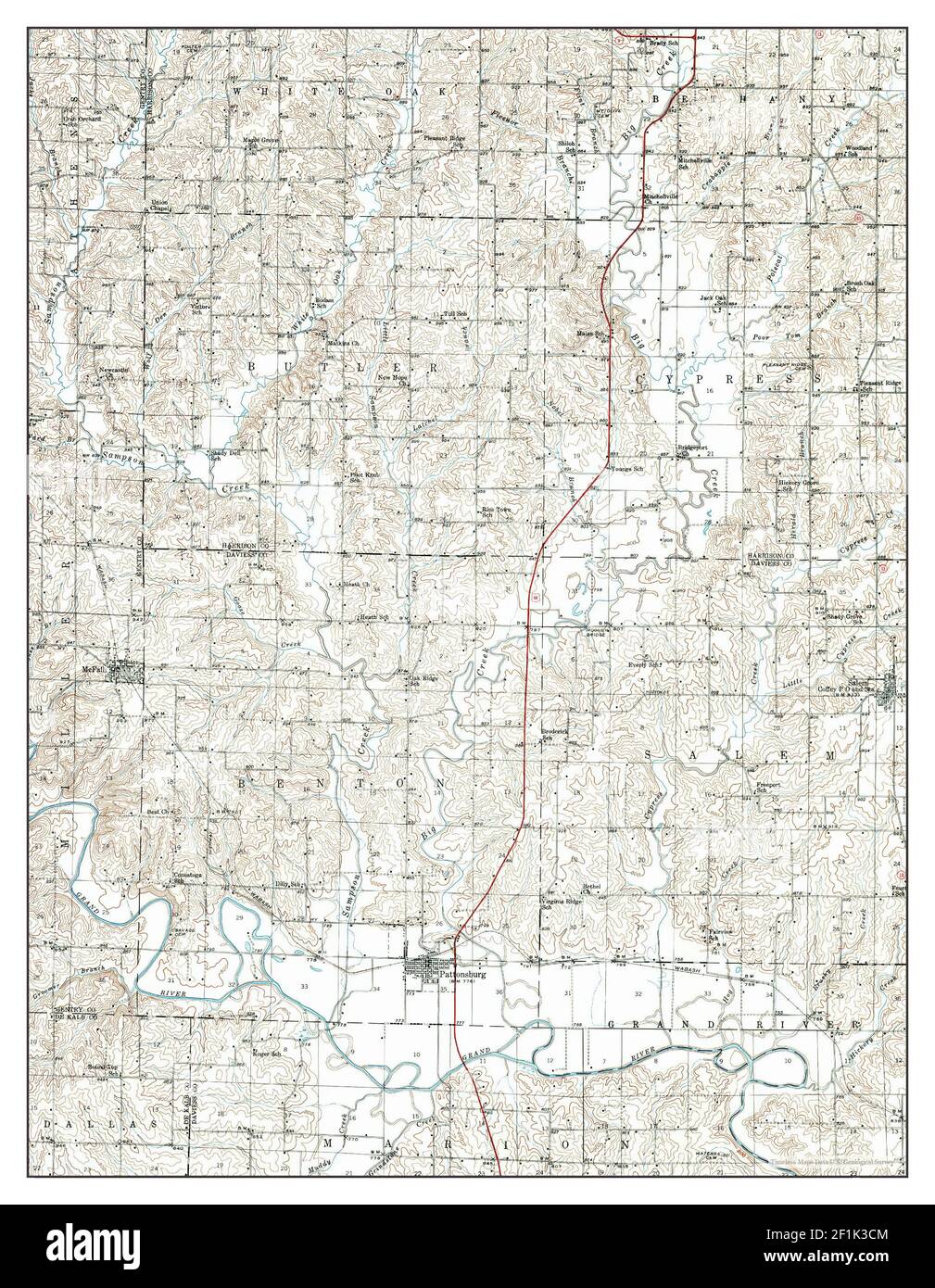 Mapa de pattonsburg fotografías e imágenes de alta resolución Alamy