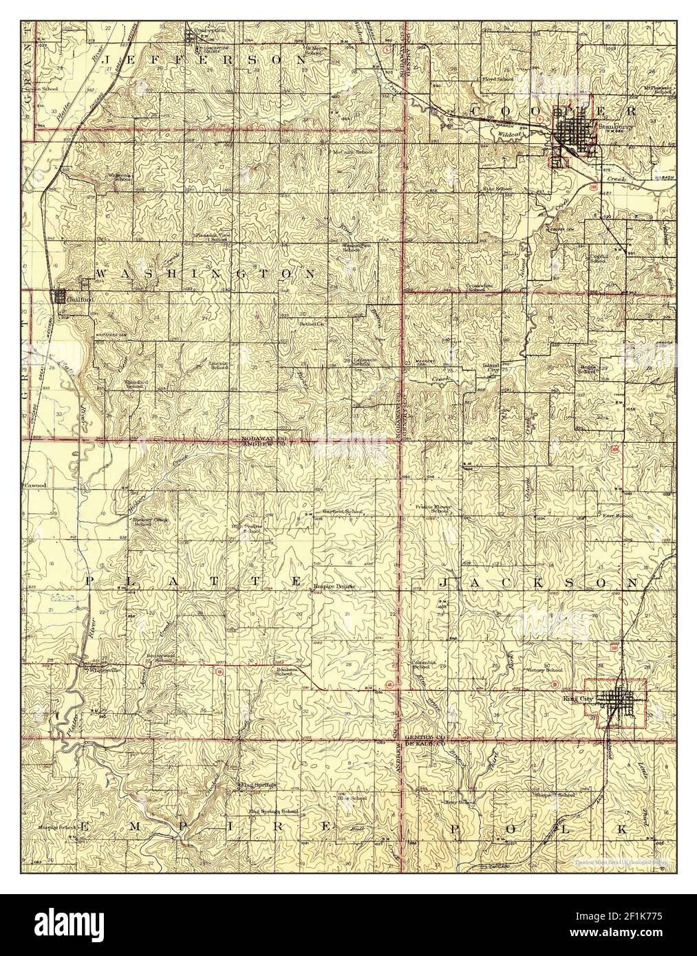 Mapa de stanberry missouri fotografías e imágenes de alta resolución