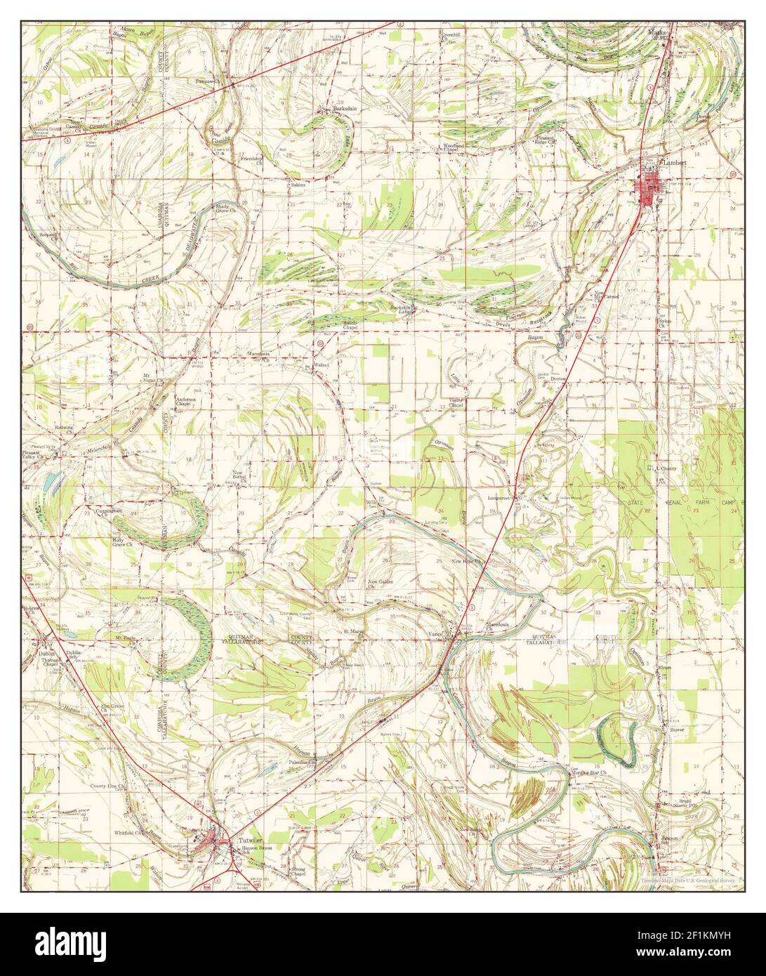 Mapa de tutwiler mississippi Imágenes recortadas de stock Alamy