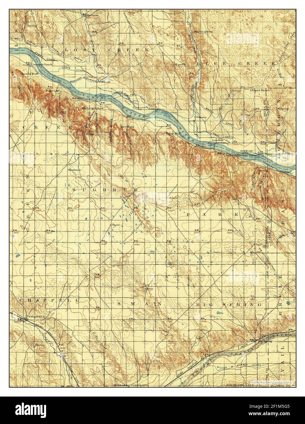 Mapa de chappell nebraska Imágenes recortadas de stock Alamy