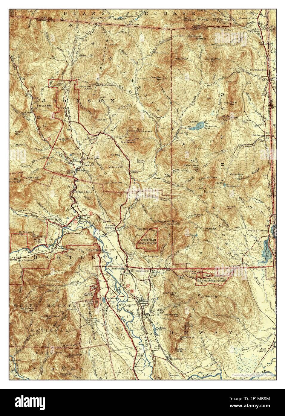 Mapa de north conway fotografías e imágenes de alta resolución Alamy