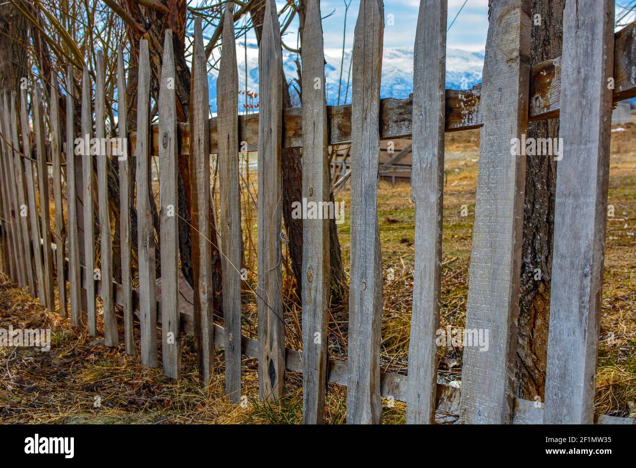 Cerca de madera del jardín fotografías e imágenes de alta resolución - Alamy