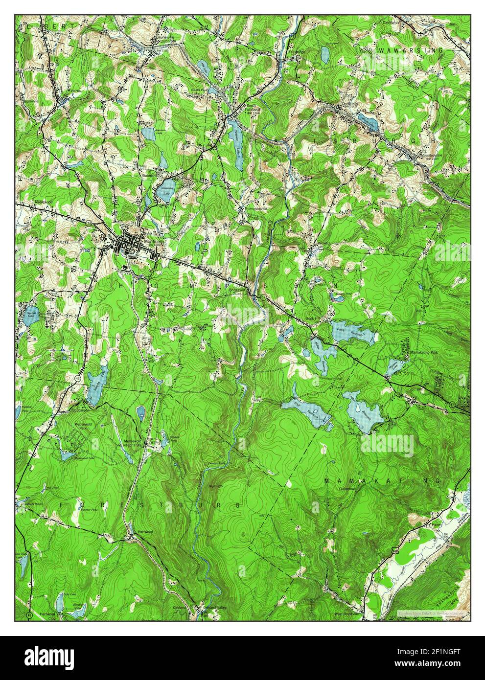 Mappa di monticello new york fotografías e imágenes de alta resolución