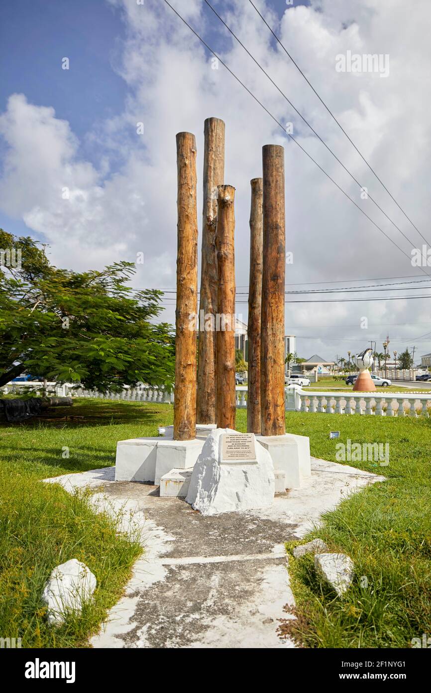 Monumento de Liberación Africana en High Street en Georgetown Guyana Sur América Foto de stock