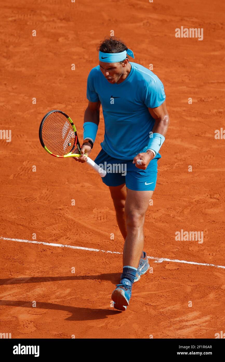 Rafael NADAL (ESP) durante el Abierto de Tenis Francés Roland Garros 2018,  día 13, el 8