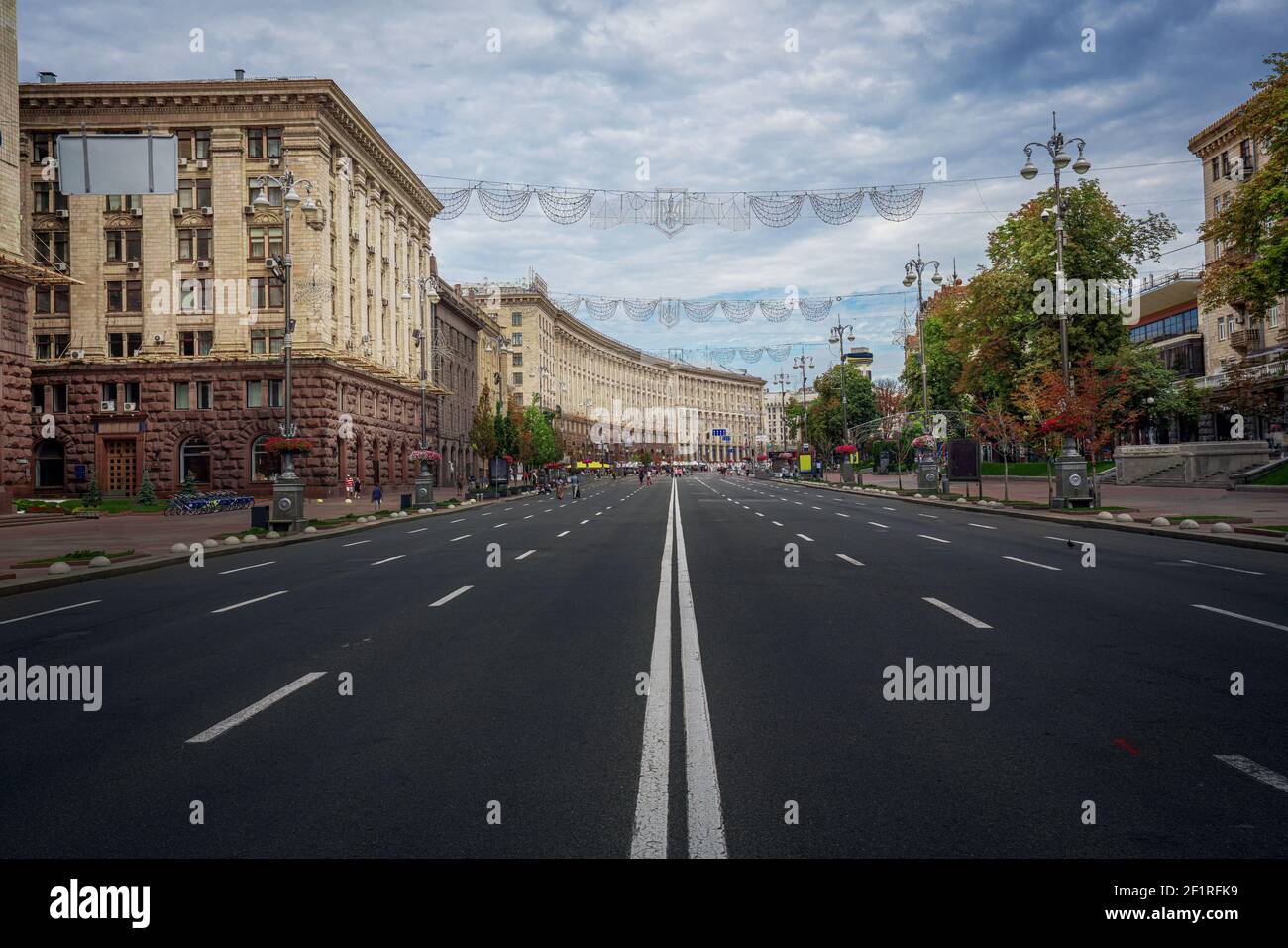 Khreshchatyk Street - Kiev, Ucrania Foto de stock