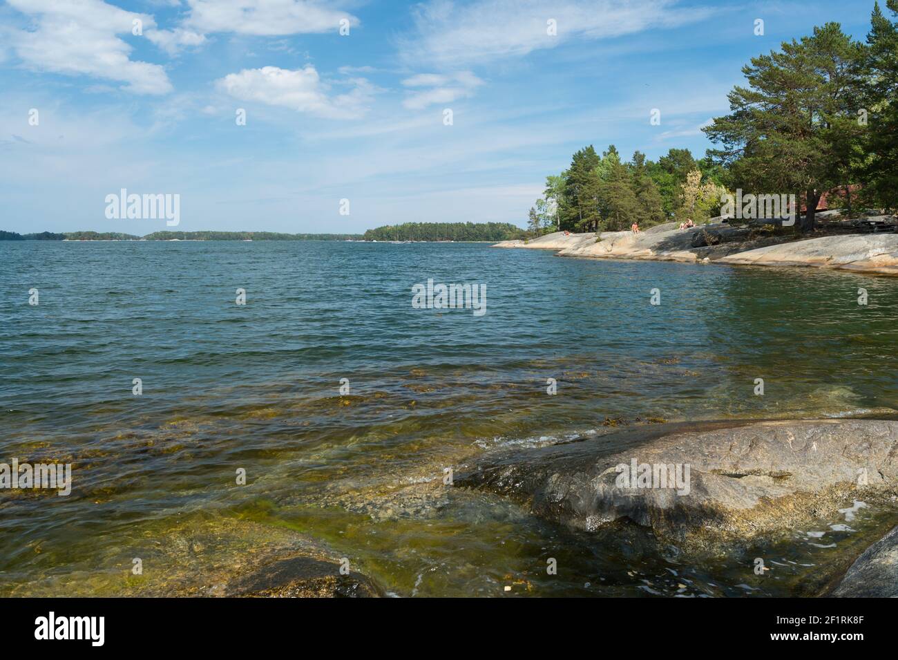 Finnhamn en el archipiélago de Estocolmo, Suecia. Foto de stock