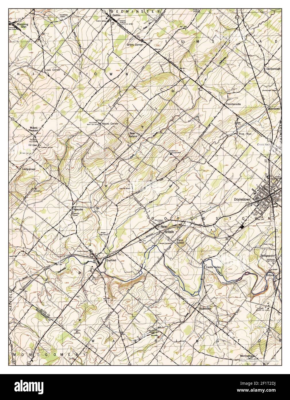 Mapa de doylestown fotografías e imágenes de alta resolución Alamy