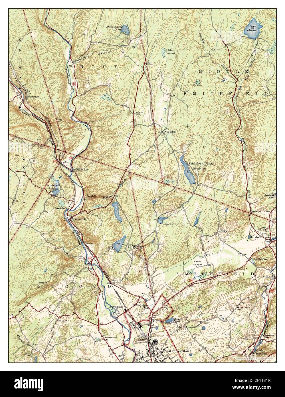 Mapa de east stroudsburg fotografías e imágenes de alta resolución Alamy