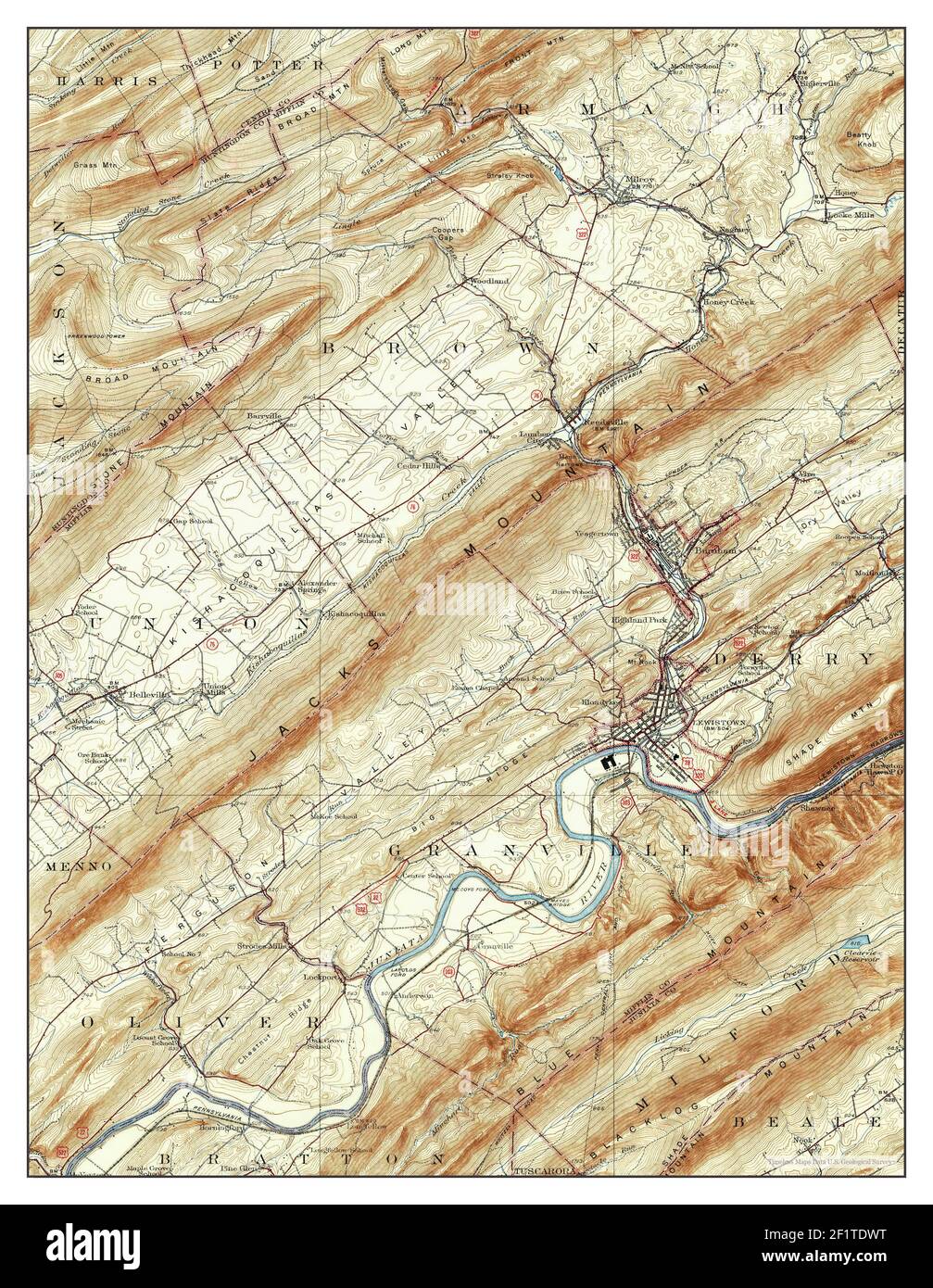 Mapa de lewistown fotografías e imágenes de alta resolución Alamy