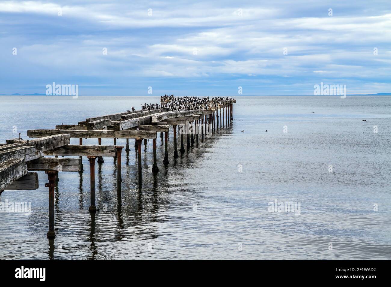 El legendario estrecho de Magallanes Foto de stock
