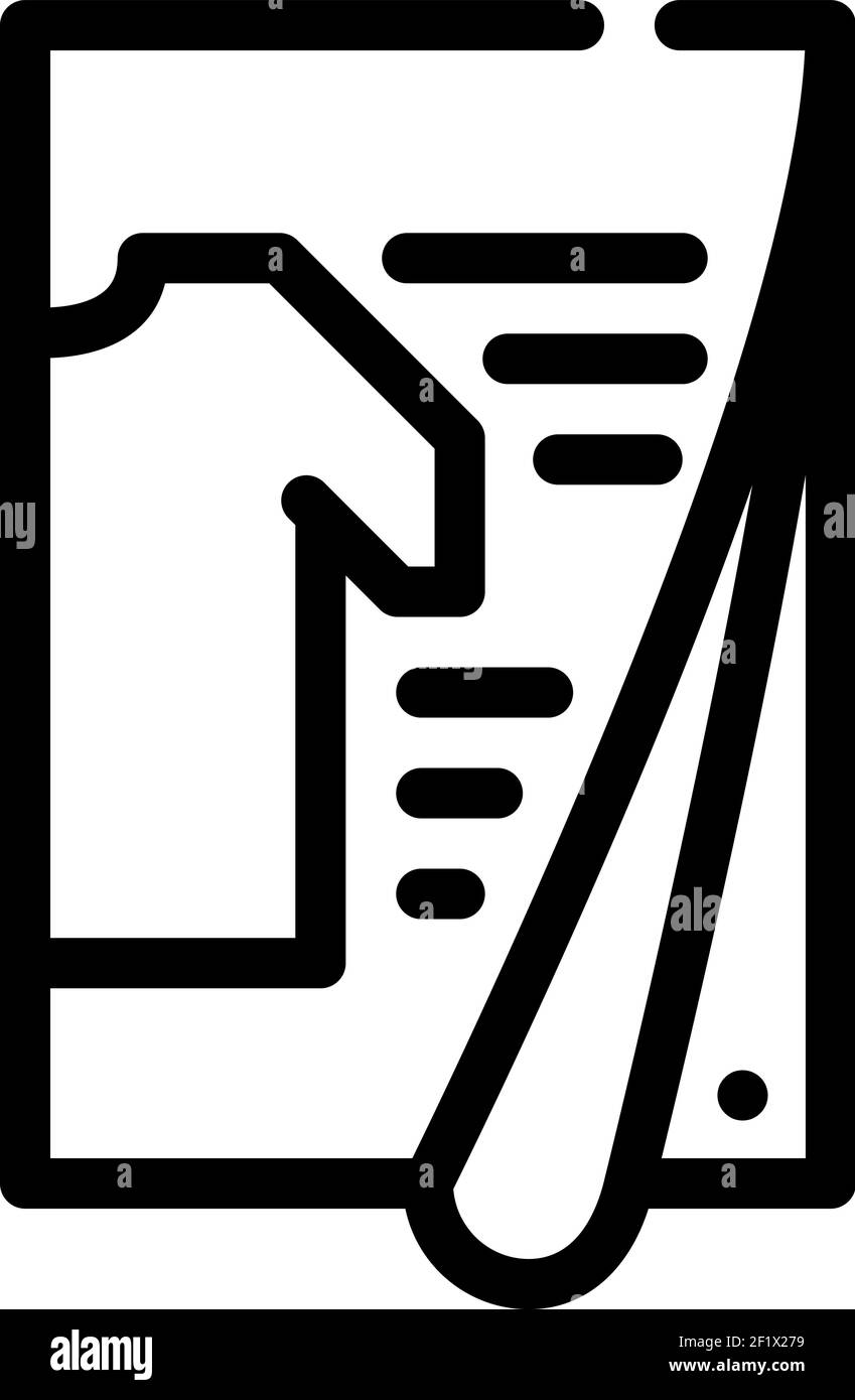 línea de catálogo de ropa icono línea de ilustración vectorial Imagen  Vector de stock - Alamy