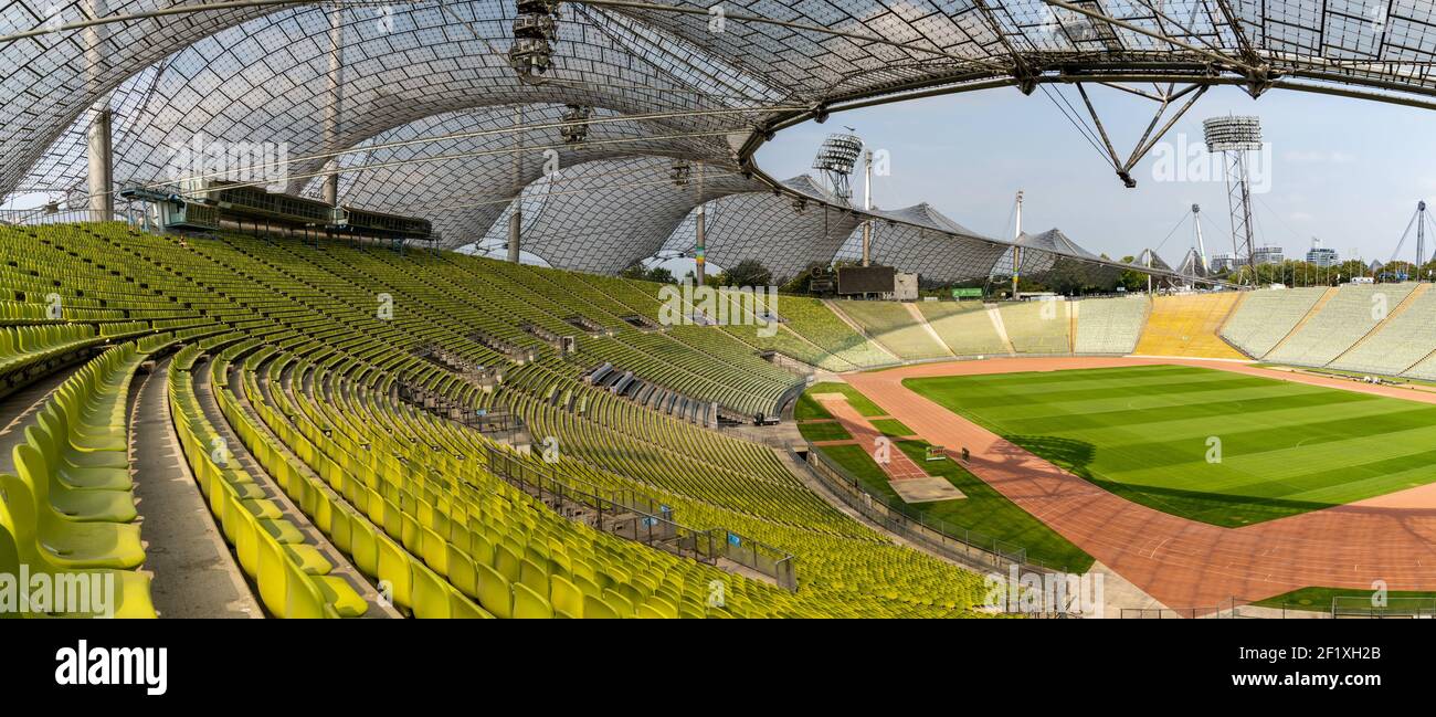 Vista panorámica del Estadio de los Juegos Olímpicos de 1972 en Munich