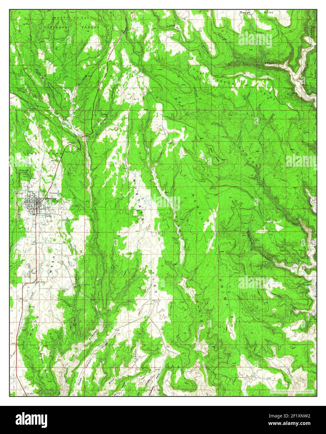 Mapa de blanding utah fotografías e imágenes de alta resolución Alamy