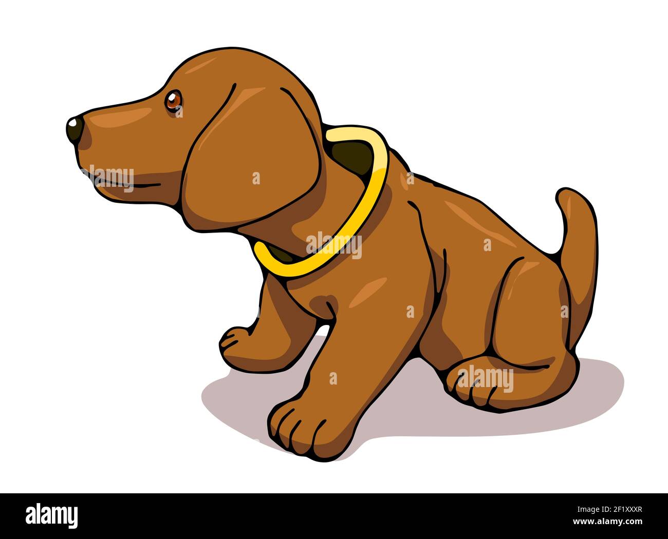 Popular alemán dachshund bobblehead Foto de stock