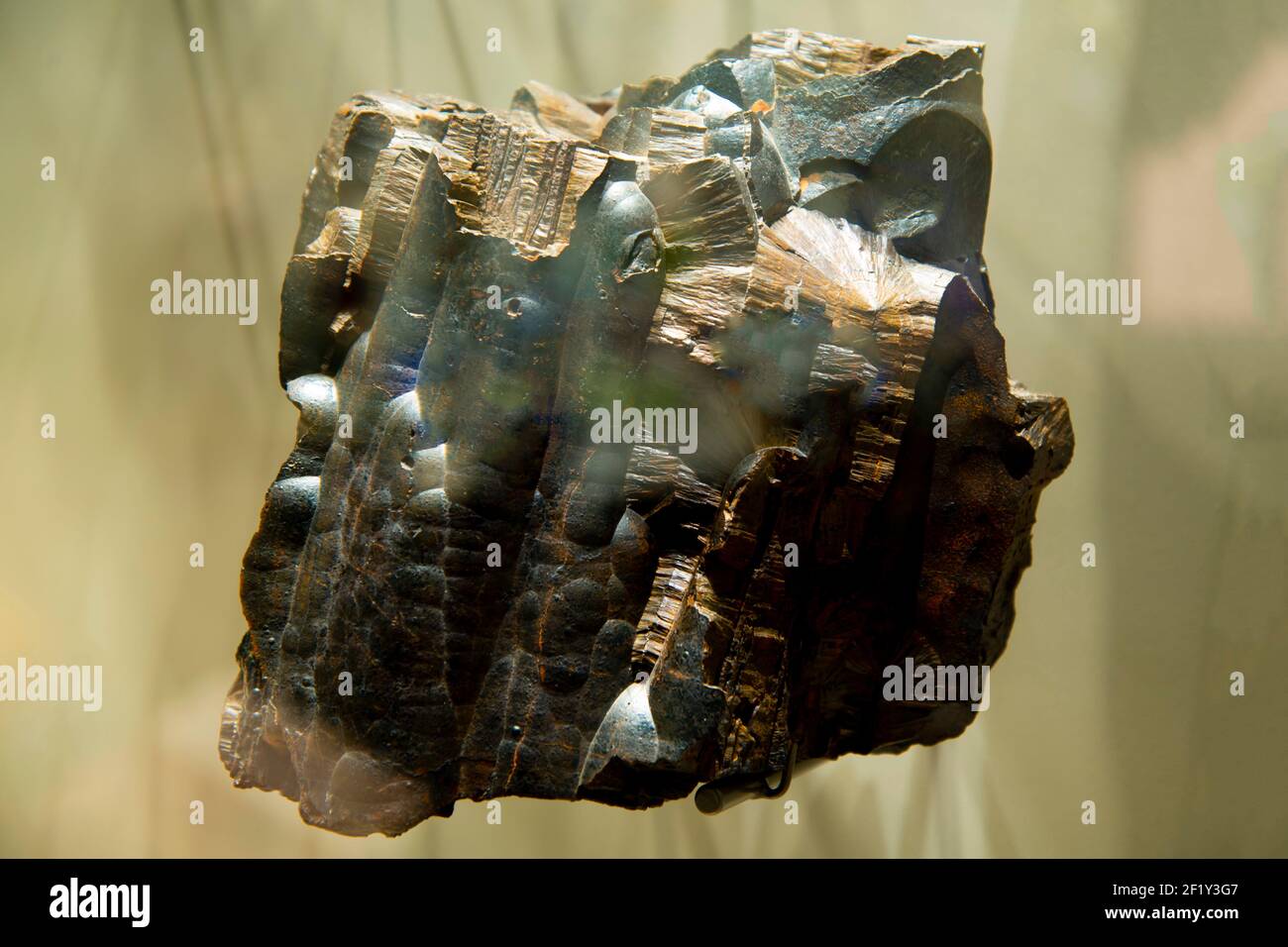 Mineral de Goethite - Fuente de Ore de Hierro Foto de stock