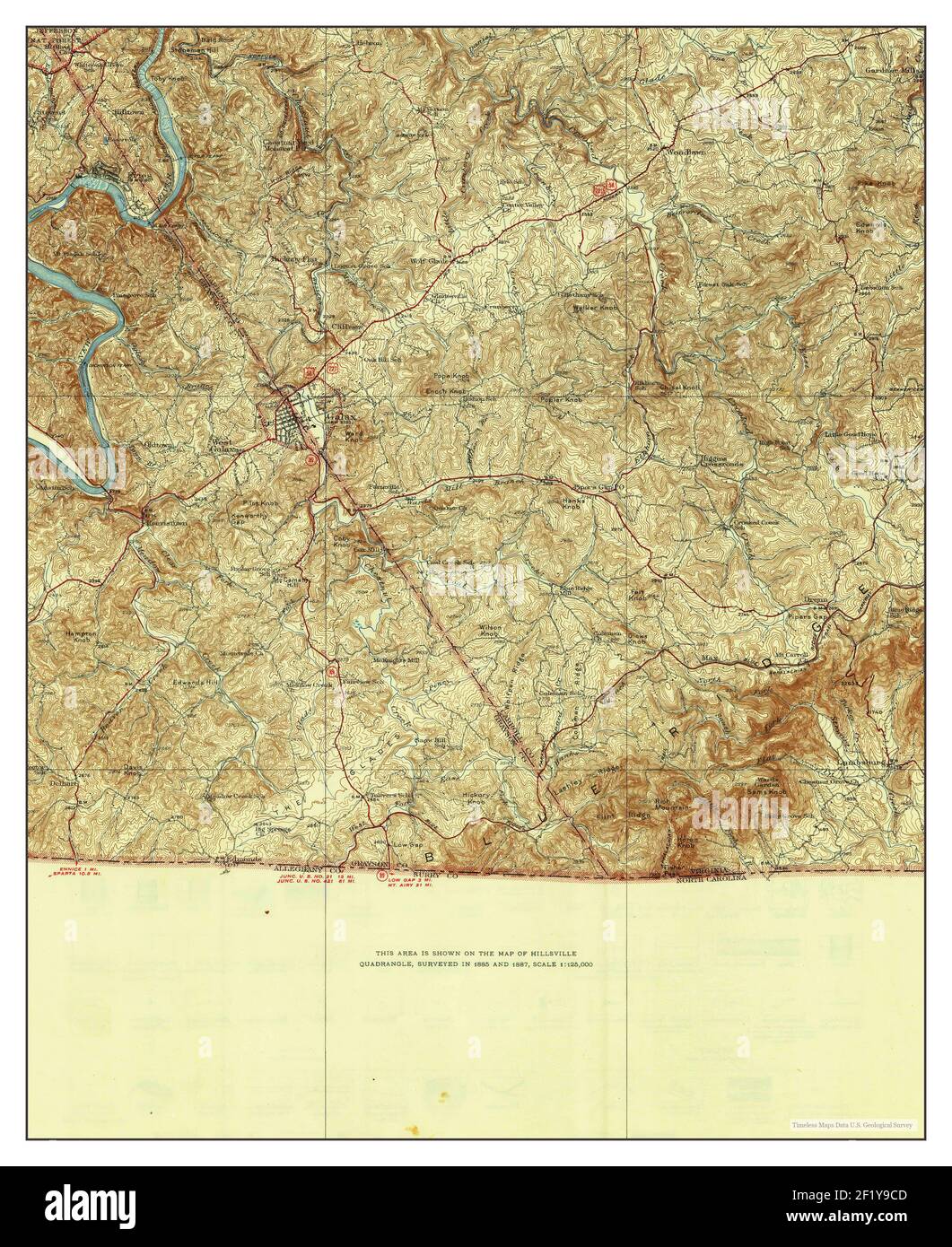 Mapa de galax virginia fotografías e imágenes de alta resolución Alamy