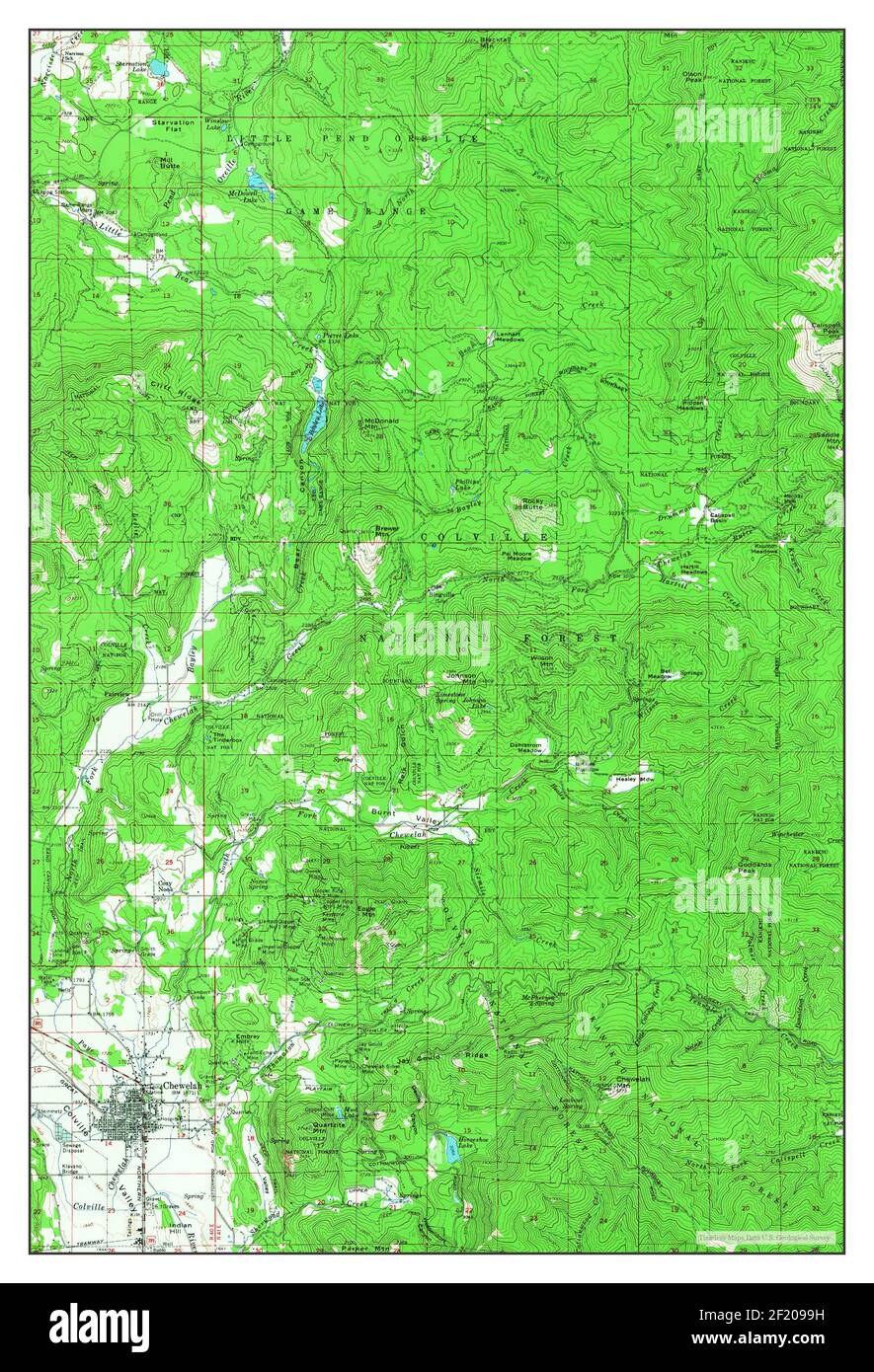 Mapa de chewelah washington fotografías e imágenes de alta resolución