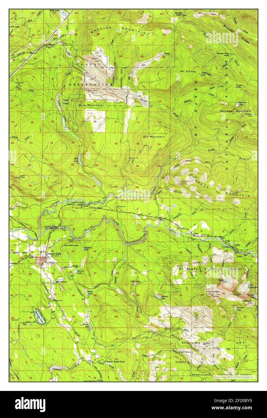 Mapa de cataratas de granito fotografías e imágenes de alta resolución
