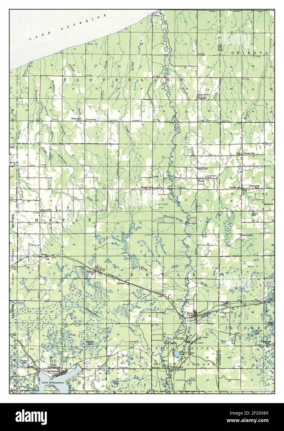 Mapa de brule wisconsin fotografías e imágenes de alta resolución Alamy