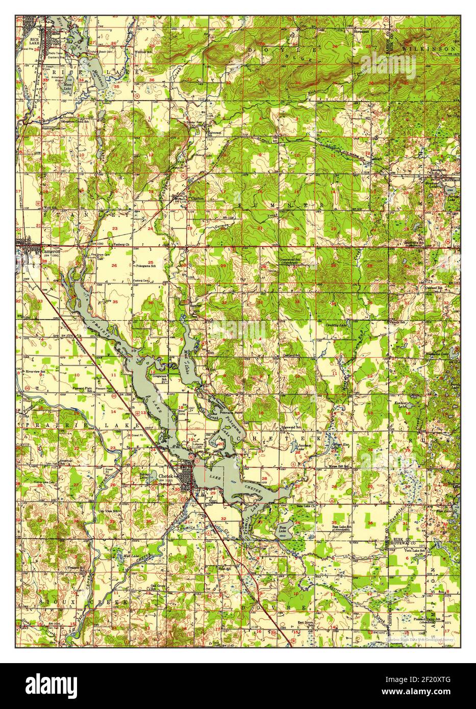 Mapa de chetek wisconsin fotografías e imágenes de alta resolución Alamy