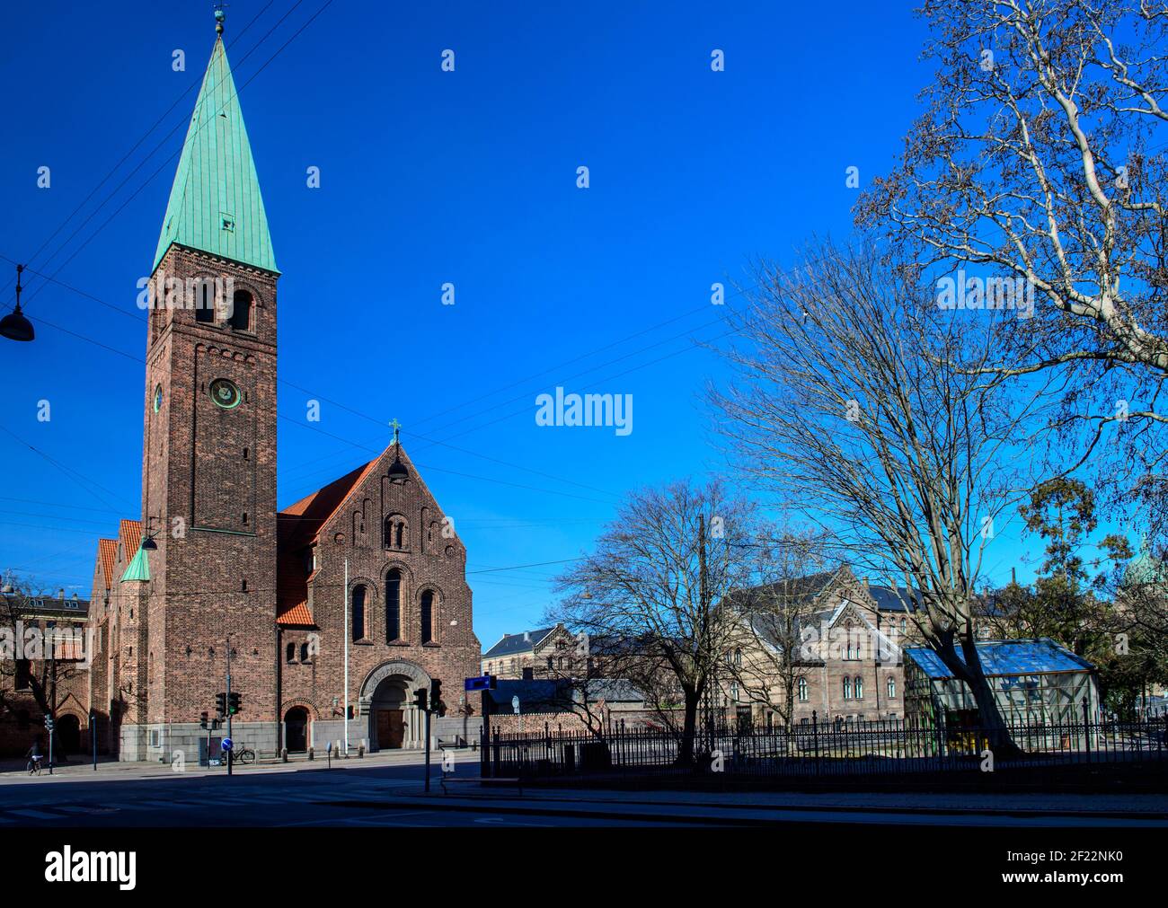 Iglesia de San Andrés (Skt. Andreas Kirke / Sankt Andreas Kirke) es una iglesia luterana en Gothersgade en Copenhague, Dinamarca, que fue diseñado por la a Foto de stock