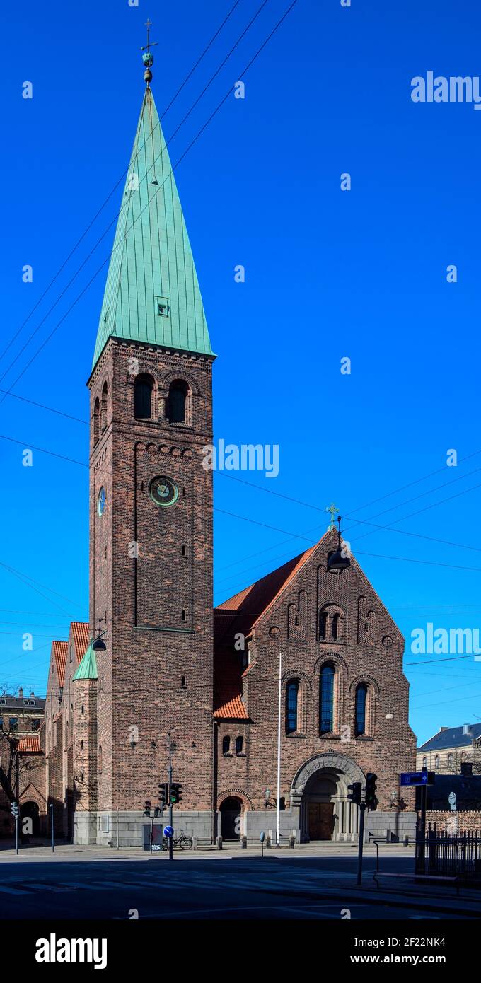 Iglesia de San Andrés (Skt. Andreas Kirke / Sankt Andreas Kirke) es una iglesia luterana en Gothersgade en Copenhague, Dinamarca, que fue diseñado por la a Foto de stock